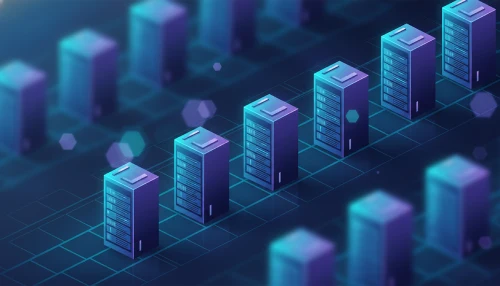 Modern data center racks representing enterprise infrastructure