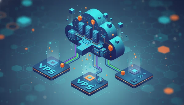 Illustration of scalable VPS infrastructure